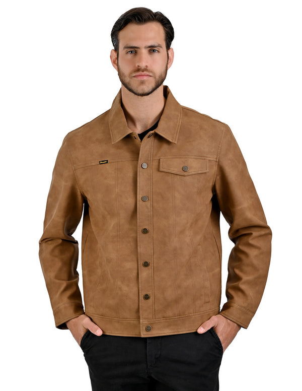 WRANGLER camisola para Caballero en Acabado Avejentado en piel sintetica.
